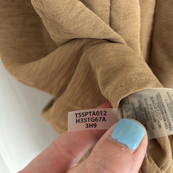 Women’s Tommy Hilfiger Sleeveless Top  Brown with Tie Back Bow.  Size Medium - Picture 7 of 8